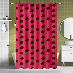 Rose In Mexican Pink Shower Curtain 48  x 72  (Small) 