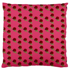 Rose In Mexican Pink Standard Flano Cushion Case (One Side)