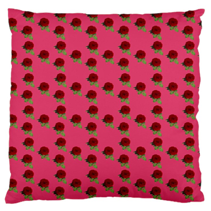 Rose In Mexican Pink Standard Flano Cushion Case (One Side)