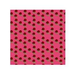 Rose In Mexican Pink Small Satin Scarf (Square)