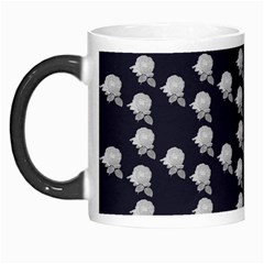 White Rose In Blue Morph Mugs