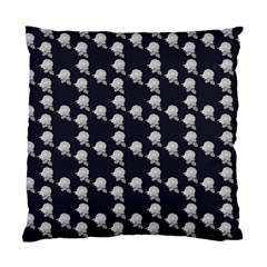 White Rose In Blue Standard Cushion Case (one Side) by snowwhitegirl