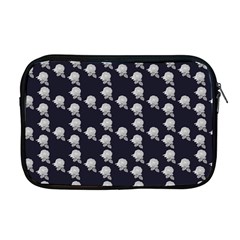 White Rose In Blue Apple MacBook Pro 17  Zipper Case