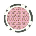 Robin Art Pink Pattern Poker Chip Card Guard Front