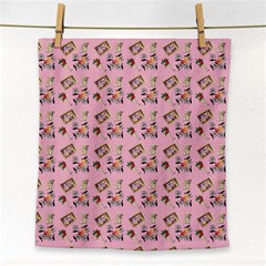 Robin Art Pink Pattern Face Towel by snowwhitegirl