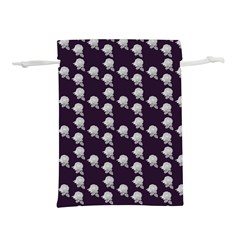 White Rose In Purple Lightweight Drawstring Pouch (l) by snowwhitegirl