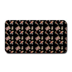 Robin Art Black Pattern Medium Bar Mats