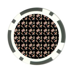 Robin Art Black Pattern Poker Chip Card Guard