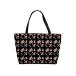 Robin Art Black Pattern Classic Shoulder Handbag Front