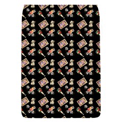 Robin Art Black Pattern Removable Flap Cover (S)