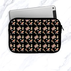 Robin Art Black Pattern Apple Ipad Mini Zipper Cases by snowwhitegirl