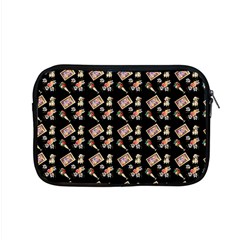 Robin Art Black Pattern Apple MacBook Pro 15  Zipper Case