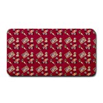 Robin Art Red Pattern Medium Bar Mats 16 x8.5  Bar Mat