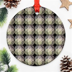 Doily Only Pattern Round Ornament (two Sides) by snowwhitegirl