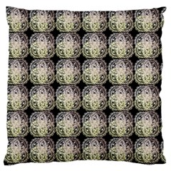 Doily Only Pattern Large Flano Cushion Case (two Sides) by snowwhitegirl