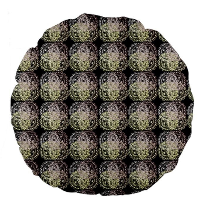 Doily Only Pattern Large 18  Premium Flano Round Cushions