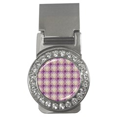 Doily Only Pattern Purple Money Clips (cz)  by snowwhitegirl