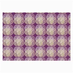 Doily Only Pattern Purple Large Glasses Cloth by snowwhitegirl