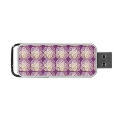 Doily Only Pattern Purple Portable Usb Flash (two Sides) by snowwhitegirl