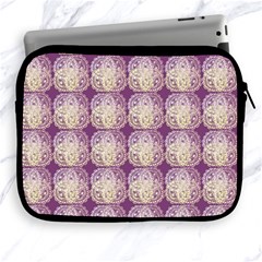 Doily Only Pattern Purple Apple Ipad 2/3/4 Zipper Cases by snowwhitegirl