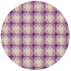 Doily Only Pattern Purple Wooden Bottle Opener (round) by snowwhitegirl