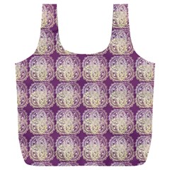 Doily Only Pattern Purple Full Print Recycle Bag (xxl) by snowwhitegirl