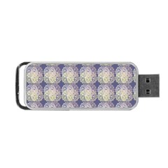 Doily Only Pattern Blue Portable Usb Flash (one Side) by snowwhitegirl