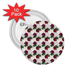 Doily Rose Pattern White 2.25  Buttons (10 pack) 