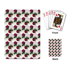 Doily Rose Pattern White Playing Cards Single Design (Rectangle)