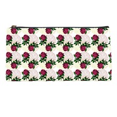 Doily Rose Pattern White Pencil Cases