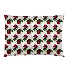 Doily Rose Pattern White Pillow Case (Two Sides)