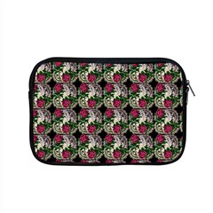 Doily Rose Pattern Black Apple Macbook Pro 15  Zipper Case by snowwhitegirl