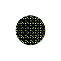 Green Elephant Pattern Golf Ball Marker (4 Pack) by snowwhitegirl