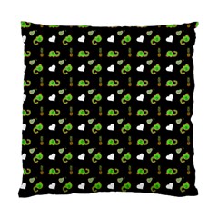 Green Elephant Pattern Standard Cushion Case (one Side) by snowwhitegirl