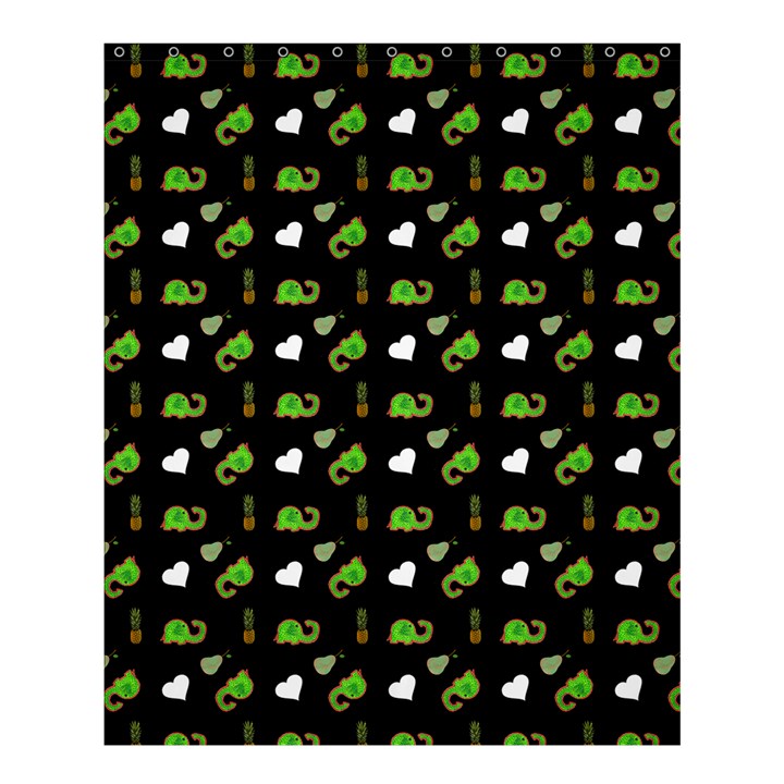 Green Elephant Pattern Shower Curtain 60  x 72  (Medium) 