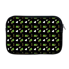 Green Elephant Pattern Apple Macbook Pro 17  Zipper Case by snowwhitegirl