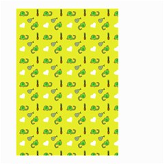 Green Elephant Pattern Yellow Small Garden Flag (two Sides) by snowwhitegirl