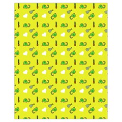 Green Elephant Pattern Yellow Drawstring Bag (small) by snowwhitegirl