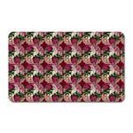 Doily Rose Pattern Red Magnet (Rectangular) Front