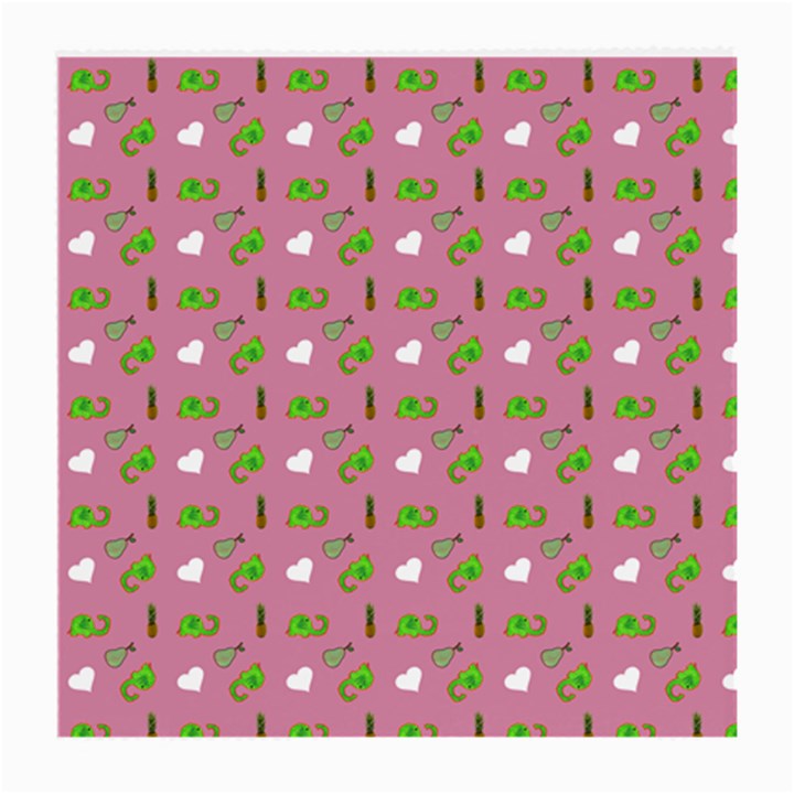 Green Elephant Pattern Mauve Medium Glasses Cloth