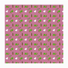 Green Elephant Pattern Mauve Medium Glasses Cloth (2 Sides) by snowwhitegirl