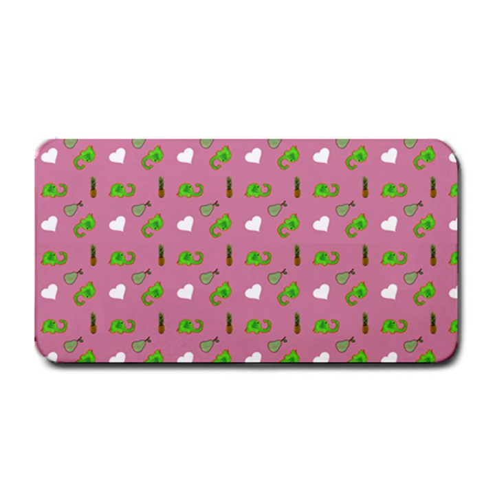 Green Elephant Pattern Mauve Medium Bar Mats