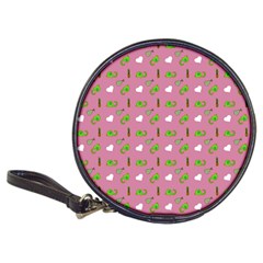 Green Elephant Pattern Mauve Classic 20-cd Wallets by snowwhitegirl