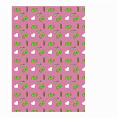 Green Elephant Pattern Mauve Small Garden Flag (two Sides) by snowwhitegirl