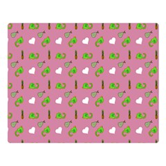 Green Elephant Pattern Mauve Double Sided Flano Blanket (large)  by snowwhitegirl