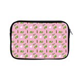 Green Elephant Pattern Pink Apple MacBook Pro 13  Zipper Case Front