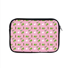 Green Elephant Pattern Pink Apple Macbook Pro 15  Zipper Case by snowwhitegirl