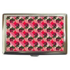 Doily Rose Pattern Watermelon Pink Cigarette Money Case by snowwhitegirl