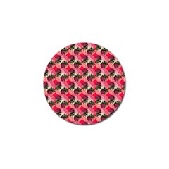 Doily Rose Pattern Watermelon Pink Golf Ball Marker (10 Pack) by snowwhitegirl