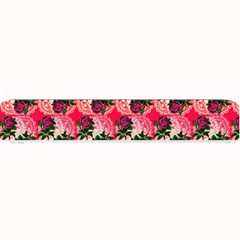 Doily Rose Pattern Watermelon Pink Small Bar Mats